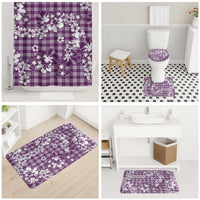 Hibiscus Pakala Sweetie Purple Bathroom Set Tropical Floral Stylized LT01 - Polynesian Pride