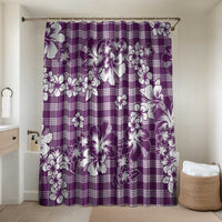 Hibiscus Pakala Sweetie Purple Bathroom Set Tropical Floral Stylized LT01 Shower Curtain Only Purple - Polynesian Pride