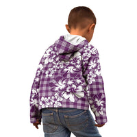Hibiscus Pakala Sweetie Purple Kid Hoodie Tropical Floral Stylized LT01 - Polynesian Pride