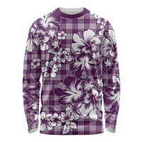 Hibiscus Pakala Sweetie Purple Long Sleeve Shirt Tropical Floral Stylized - Polynesian Pride