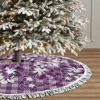 Hibiscus Pakala Sweetie Purple Tree Skirt Tropical Floral Stylized - Polynesian Pride