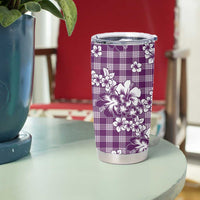 Hibiscus Pakala Sweetie Purple Tumbler Cup Tropical Floral Stylized - Polynesian Pride
