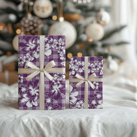 Hibiscus Pakala Sweetie Purple Wrapping Paper Tropical Floral Stylized - Polynesian Pride