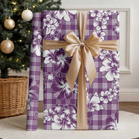Hibiscus Pakala Sweetie Purple Wrapping Paper Tropical Floral Stylized - Polynesian Pride