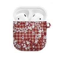 Hibiscus Pakala Fantasy Red AirPods Case Tropical Floral Stylized LT01 Red - Polynesian Pride
