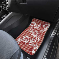 Hibiscus Pakala Fantasy Red Car Mats Tropical Floral Stylized - Polynesian Pride