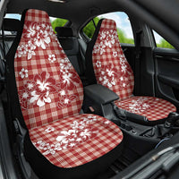 Hibiscus Pakala Fantasy Red Car Seat Cover Tropical Floral Stylized - Polynesian Pride