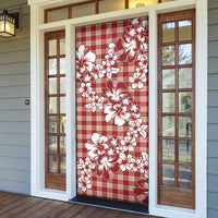 Hibiscus Pakala Fantasy Red Door Cover Tropical Floral Stylized LT01 - Polynesian Pride