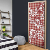 Hibiscus Pakala Fantasy Red Door Cover Tropical Floral Stylized LT01 - Polynesian Pride