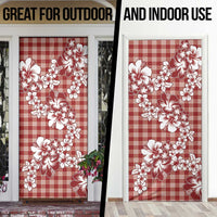 Hibiscus Pakala Fantasy Red Door Cover Tropical Floral Stylized LT01 - Polynesian Pride