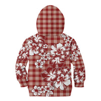 Hibiscus Pakala Fantasy Red Kid Hoodie Tropical Floral Stylized LT01 - Polynesian Pride