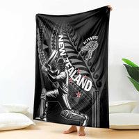 New Zealand Cricket Blanket Maori Kiwi Black Fern