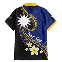 Personalised Nauru Family Matching Mermaid Dress and Hawaiian Shirt Naoero Proud Plumeria
