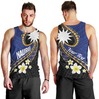 Personalised Nauru Men Tank Top Naoero Proud Plumeria