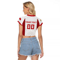 Tonga Rugby Custom Raglan Cropped T Shirt Tonga Sea Eagles Go Champions