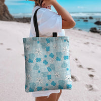 Hawaii Anthurium Tiare Pikake Lei Tote Bag UliUli Lauhala Art Pattern LT01 - Polynesian Pride