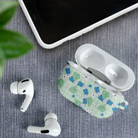 Hawaii Anthurium Tiare Pikake Lei AirPods Case Omaomao Lauhala Art Pattern