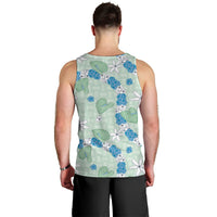 Hawaii Anthurium Tiare Pikake Lei Men Tank Top Omaomao Lauhala Art Pattern