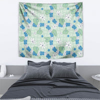 Hawaii Anthurium Tiare Pikake Lei Tapestry Omaomao Lauhala Art Pattern
