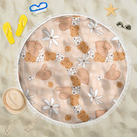Hawaii Anthurium Tiare Pikake Lei Beach Blanket Alani Lauhala Art Pattern