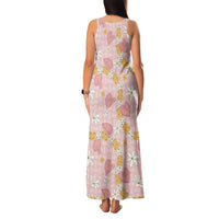 Hawaii Anthurium Tiare Pikake Lei Family Matching Tank Maxi Dress and Hawaiian Shirt Akala Lauhala Art Pattern LT01 - Polynesian Pride