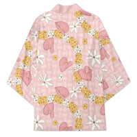 Hawaii Anthurium Tiare Pikake Lei Kimono Akala Lauhala Art Pattern LT01 - Polynesian Pride