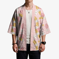 Hawaii Anthurium Tiare Pikake Lei Kimono Akala Lauhala Art Pattern LT01 - Polynesian Pride