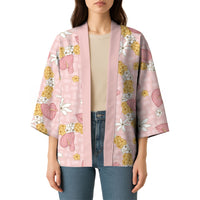 Hawaii Anthurium Tiare Pikake Lei Kimono Akala Lauhala Art Pattern LT01 - Polynesian Pride