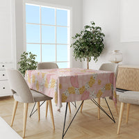 Hawaii Anthurium Tiare Pikake Lei Tablecloth Akala Lauhala Art Pattern LT01 - Polynesian Pride