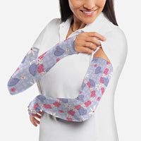 Hawaii Anthurium Tiare Pikake Lei Arm Sleeves Poni Lauhala Art Pattern