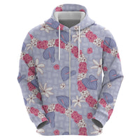 Hawaii Anthurium Tiare Pikake Lei Hoodie Poni Lauhala Art Pattern LT01 - Polynesian Pride