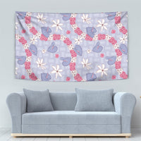 Hawaii Anthurium Tiare Pikake Lei Tapestry Poni Lauhala Art Pattern LT01 - Polynesian Pride