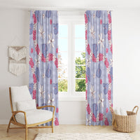 Hawaii Anthurium Tiare Pikake Lei Window Curtain Poni Lauhala Art Pattern