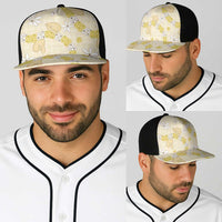 Hawaii Anthurium Tiare Pikake Lei Baseball Net Cap Melemele Lauhala Art Pattern LT01 - Polynesian Pride
