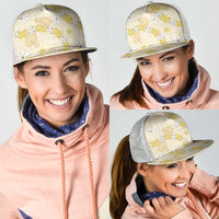 Hawaii Anthurium Tiare Pikake Lei Mesh Trucker Cap Melemele Lauhala Art Pattern