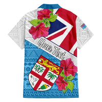 Personalised Fiji Day Family Matching Mermaid Dress and Hawaiian Shirt Fijian Hibiscus Special Version LT01 - Polynesian Pride