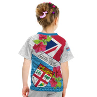 Personalised Fiji Day Kid T Shirt Fijian Hibiscus Special Version LT01 - Polynesian Pride