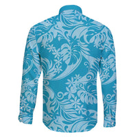 Tahiti Ninamu Tiare Floral Family Matching Mermaid Dress and Hawaiian Shirt Monstera Palm Tropical Leaves - Polynesian Pride
