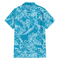 Tahiti Ninamu Tiare Floral Hawaiian Shirt Monstera Palm Tropical Leaves LT01 - Polynesian Pride