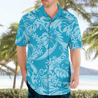 Tahiti Ninamu Tiare Floral Hawaiian Shirt Monstera Palm Tropical Leaves LT01 - Polynesian Pride