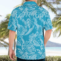Tahiti Ninamu Tiare Floral Hawaiian Shirt Monstera Palm Tropical Leaves LT01 - Polynesian Pride