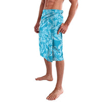 Tahiti Ninamu Tiare Floral Lavalava Monstera Palm Tropical Leaves - Polynesian Pride