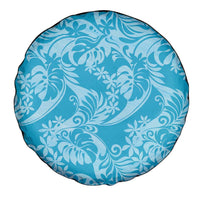 Tahiti Ninamu Tiare Floral Spare Tire Cover Monstera Palm Tropical Leaves - Polynesian Pride