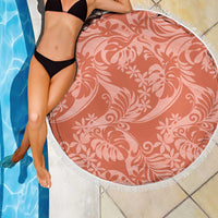 Tahiti Puatou Tiare Floral Beach Blanket Monstera Palm Tropical Leaves LT01 - Polynesian Pride