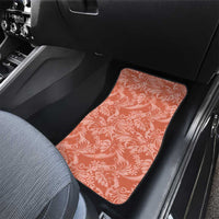 Tahiti Puatou Tiare Floral Car Mats Monstera Palm Tropical Leaves - Polynesian Pride