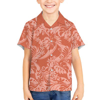 Tahiti Puatou Tiare Floral Family Matching Mermaid Dress and Hawaiian Shirt Monstera Palm Tropical Leaves - Polynesian Pride