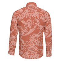 Tahiti Puatou Tiare Floral Family Matching Off Shoulder Short Dress and Hawaiian Shirt Monstera Palm Tropical Leaves - Polynesian Pride