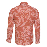 Tahiti Puatou Tiare Floral Family Matching Short Sleeve Bodycon Dress and Hawaiian Shirt Monstera Palm Tropical Leaves - Polynesian Pride