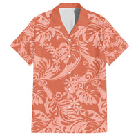 Tahiti Puatou Tiare Floral Family Matching Tank Maxi Dress and Hawaiian Shirt Monstera Palm Tropical Leaves - Polynesian Pride