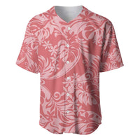 Tahiti Tarona Tiare Floral Baseball Jersey Monstera Palm Tropical Leaves - Polynesian Pride
